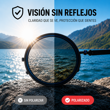 Lentes polarizados regulables