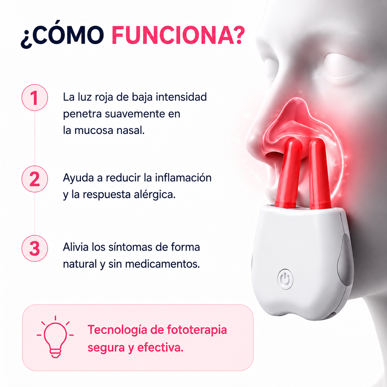 Dispositivo Nasal para alergias