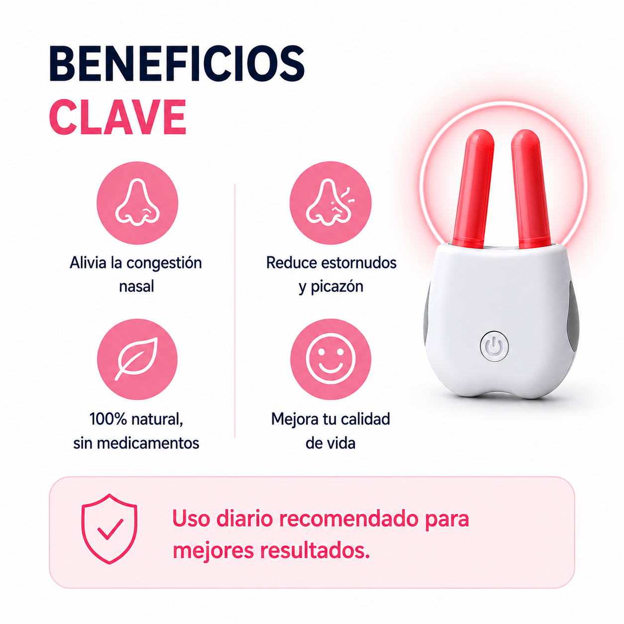 Dispositivo Nasal para alergias
