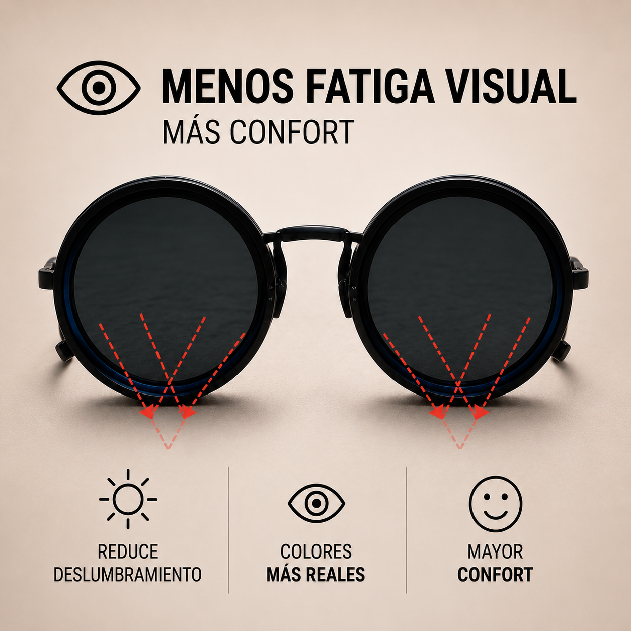 Lentes polarizados regulables