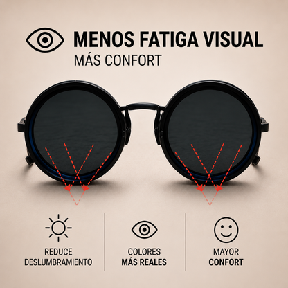 Lentes polarizados regulables