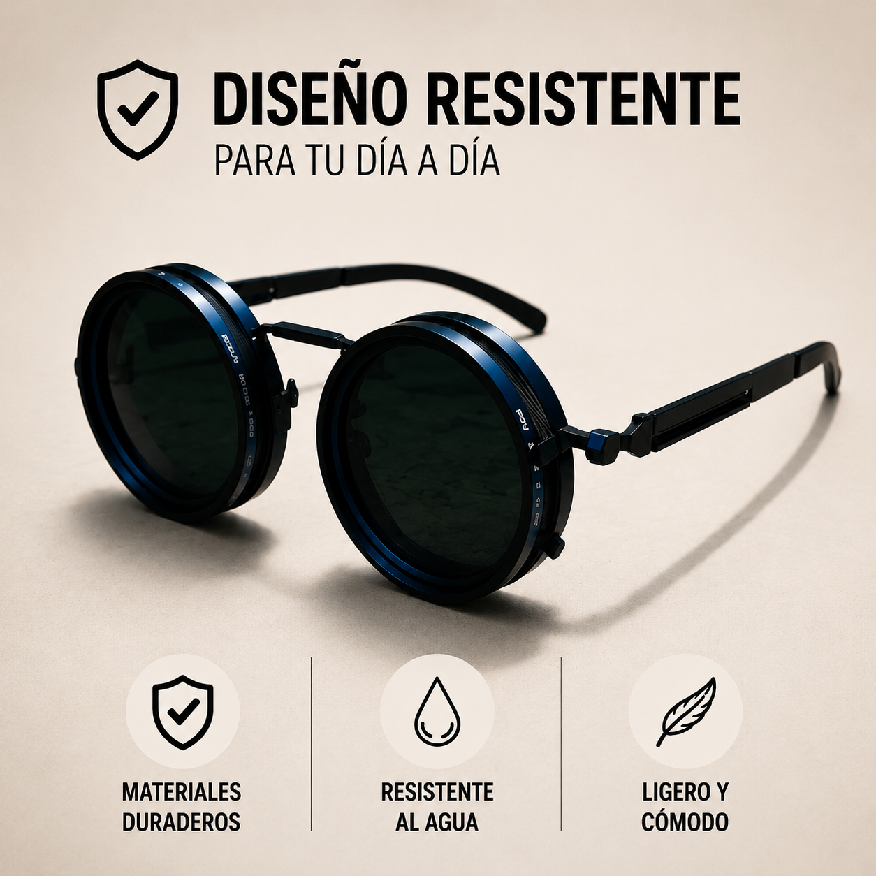 Lentes polarizados regulables