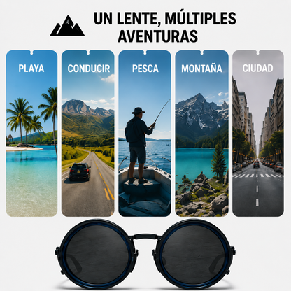 Lentes polarizados regulables