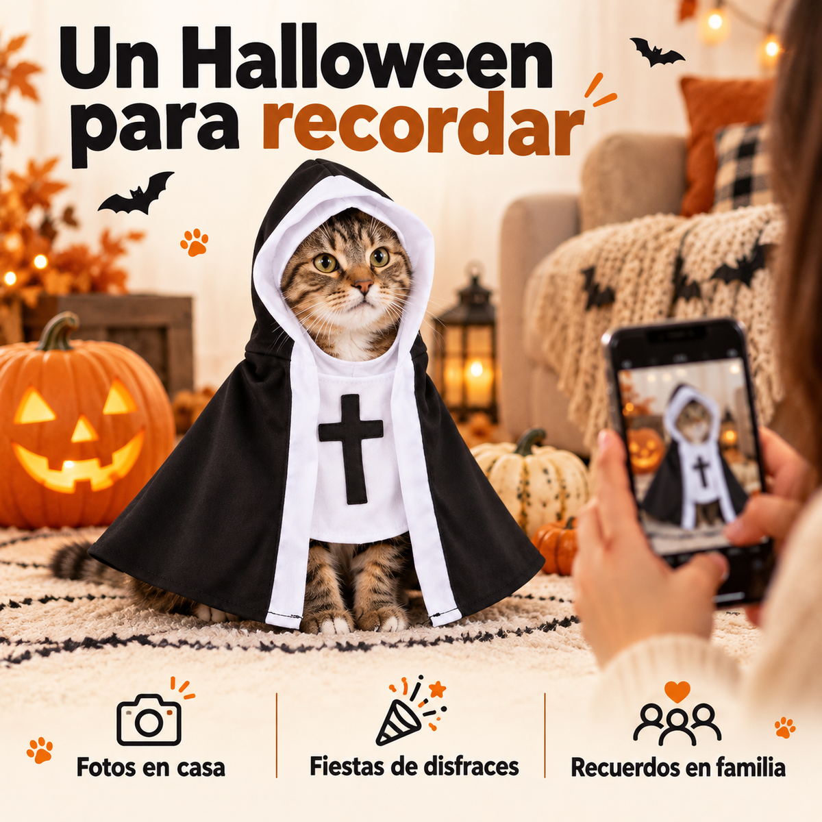 Disfraz de mascota para halloween